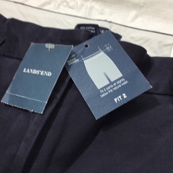Lands End Pants SZ 2, 31.5 inseam, Navy NWT - Picture 3 of 3